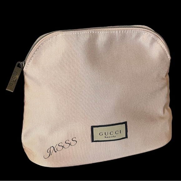 Light Pink Gucci Beauty (Floral-Detailed) Cosmetic-Makeup Bag - Picture 2 of 16